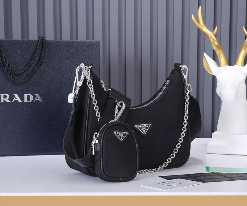 Prada Patent Leather Handbag in Black with Matte HardwareWhimsy Finds - Prada Bags - 230