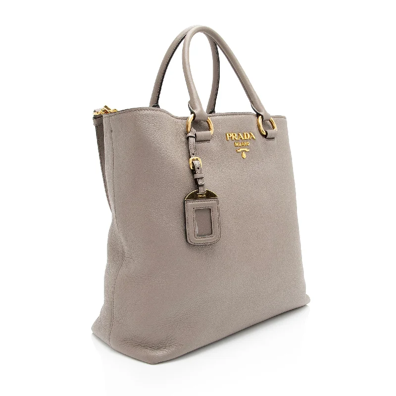 Prada Shearling - Lined Backpack in Camel for Mountain TripsPrada Vitello Phenix Tall Tote XqInw4