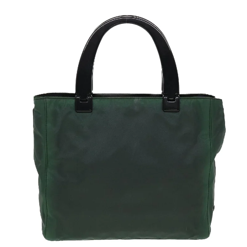 Prada Metallic Nylon Tote in Rose Gold for Shopping SpreesPrada Hand Bag Nylon Green  bs6158