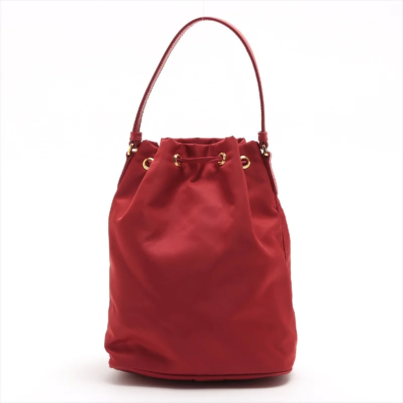 Prada Chain - Strap Leather Bag in Pink for Young WomenPrada Red Duet Re-Nylon Bucket Bag [Clearance Sale]