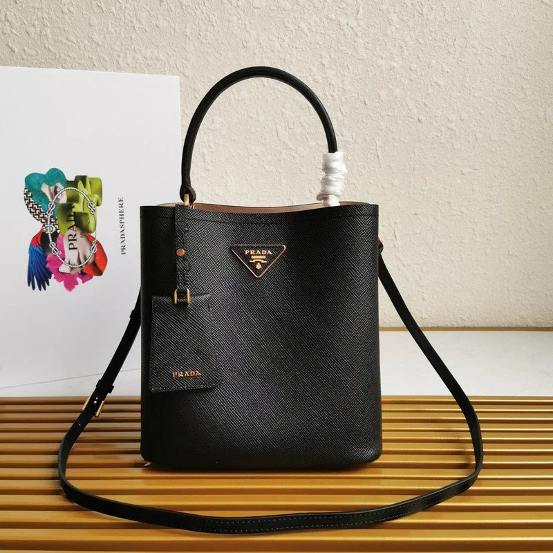 Prada Geometric - Patterned Leather Bag in Grey for MinimalistsWhimsy Finds - Prada Bags - 304